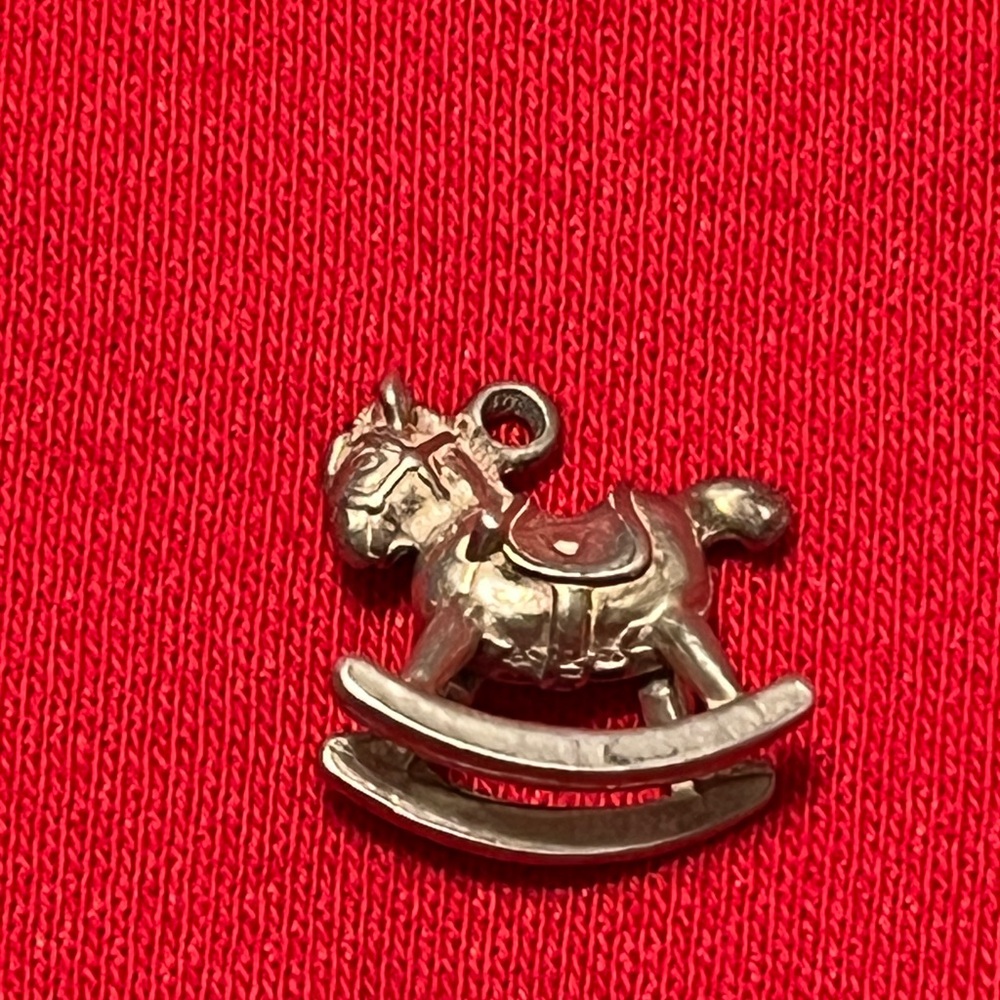 Silver Rocking Horse Brooch - Picture 5 of 16